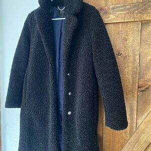 J. Crew Black Textured Coat